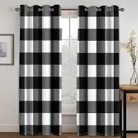 A Family Of Home Textiles Gardiner i modern stil, abstrakta geometriska 3D-tryckta, för sovrum, vardagsrum, kök, persienner, fönster, golv till tak-gardin 2 st (70W185H)x2(CM)&Grommet Top