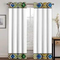 Yiran Furniture Europeisk etiopisk stil Guldrandig Gardin 2 Paneler Lyxig Vardagsrum Sovrum Fönsterdekoration Gardin 2024 50W130H(CM)x2&Grommet Top