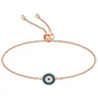 Swarovski Lycklig Lycklig Ondskans Öga Rundt Armband Damarmband 5468924 Rose Gold