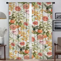 Household supplies MH Moderna vardagsrumsgardiner för kamera skönhet blommor mörkläggningsgardin halloween dekoration avdelare heminredningsgardiner W50xH70cmx2pcs-CL