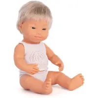 Miniland Rubio Down Syndrom Bebis Docka 38 Cm
