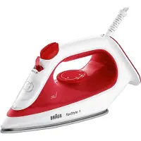 Braun TexStyle 1 SI 1019 - Ångstrykjärn - sula SuperCeramic - 1900 W - vit/röd