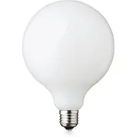 Design By Us LED-lampa, globformad, E27, Ø 12,5 cm, matt, 5 W, 2 200 K , E27 5 W LED, dimbara, Glas