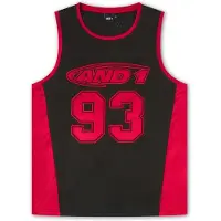 AND1 T-shirt '93 Airtex' eldröd / svart