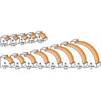 Cmt Avrundningsfräs ; S=8 mm; D=25,4 mm; med kullager