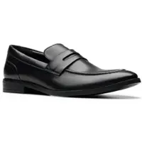 Clarks Brandon Steg Svarta Läder Skor