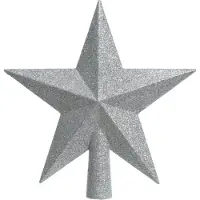 Décoris Silver Glitter Toppstjärna