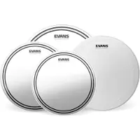 Evans EC2S Clear Tom Pack (12" 13" 16") & 14" HD Dry Snare