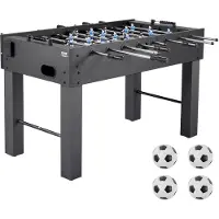 Vevor Fotbollsbord, 137 cm standardstorlek, inomhusfotbollsbord i full storlek för hemmet, familjen och spelrummet, hållbart fotbollsset, inkluderar 4 bollar, poänghållare och 2 mugghållare
