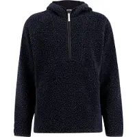 Ulvang Unisex Re Orbit Hooded Half Zip Wool Pile Navy Blue