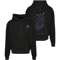 Mister tee Grid Head Butterfly Oversize Tröja Med Huva