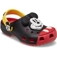 Crocs Öppna skor 'Mickey Mouse' mörkgul / knallröd / svart / vit
