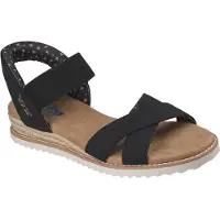 SKECHERS Platta sandaler DESERT KISS GOLDEN LILY kvinnor - Svart - 37