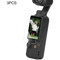 Mtp Products DJI Osmo Pocket 3 skärmskydd i härdat glas - 9H, 3 st. - Transparent