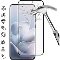Mtp Products Motorola Edge 70 Fusion/70 Fusion+ Heltäckande skärmskydd i härdat glas - 9H - Svart kant