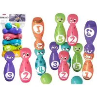 Leantoys lekset med ringar & kulor, färgglada 10 st (20933)