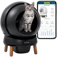 Petsafe - Ecom Smartspin Auto CatLitter Box robot - 53 x 49 x 47cm - Black