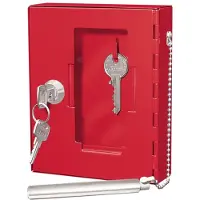 Wedo - Emergency key cabinet - stål - röd