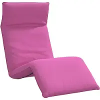 vidaXL Hopfällbar solstol rosa 175x54x8,5 cm oxfordtyg