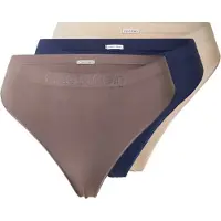 Calvin Klein Underwear String marinblå / choklad / taupe