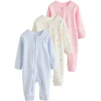 Next Pyjamas beige / ljusblå / ljusrosa / vit