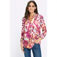 HEINE Blus orange / fuchsia / vit