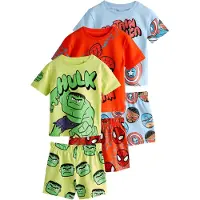Next Pyjamas ljusblå / gul / grön / röd