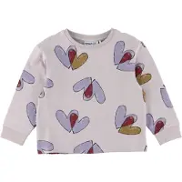 Name it Sweatshirt - NmfTeart - Lilac Marble - - 3 år (98) - Sweatshirt