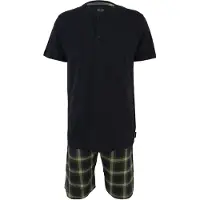 Ceceba Pyjamas kort marinblå / grön / svart / vit