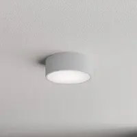 TEMAR LIGHTING Taklampa med rörelsesensor Cleo 200 , Aluminium / grå / zink, Hall, Metall, Modern, Taklampa med rörelsedetektor