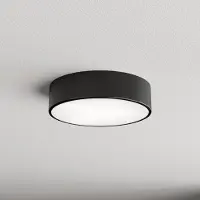 TEMAR LIGHTING Taklampa med rörelsesensor Cleo 300 , Svart, Vardagsrum / matsal, Metall, Modern, Taklampa med rörelsedetektor