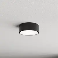 TEMAR LIGHTING Taklampa med rörelsesensor Cleo 200 , Svart, Hall, Metall, Modern, Taklampa med rörelsedetektor