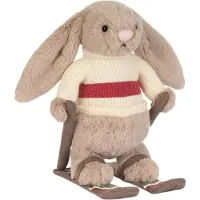 Jellycat Gosedjur - 20x16 cm - Blyg Bunny Gold Medalj Ski Utrust - - One Size - Gosedjur