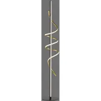 JUST LIGHT LED golvlampa Emanda, dimbar, Svart, Vardagsrum / matsal, Metall, Modern, LED-golvlampa