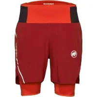 Mammut - Trail running kläder - Aenergy TR 2 in 1 Shorts Men Dark Red Black för Unisex - Storlek M - Röd