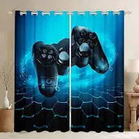 Yiran Furniture Spelkonsol Spelkontroll Video Boy Barnskuggning Sovrum Kök Fönstergardiner Set för Vardagsrum 2 Delar Gratis Frakt 100W130H(CM)40x51in&Grommet Top