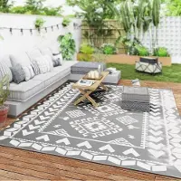 Jacket-pa Utomhusterrassmatta Vardagsrum Sovrum Kök Hallmatta Campingmatta Hemdekoration Geometrisk Modern Enkelhet 80*120cm
