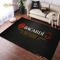Textilien Bacardi Rum logotyp Kreativa områdesmattor, Matta för vardagsrum sovrum heminredning, Barn Kök Badrum Halkfri golvmatta Alfombra 60*90cm