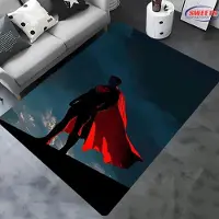 Jacket-pa Superman Matta, Sovrumsgolvmatta, Vardagsrumssängmatta, Halkfri Utsökt Heminredning, Slitstark Maskintvättbar Matta 40x60cm (16x24in)