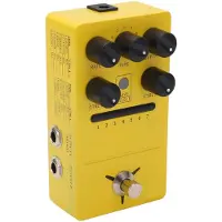 Fishine Multimoduleringspedal Stereo 11 Moduleringseffekter True Bypass Fasförskjutning Trill för Elektrisk
