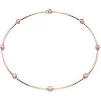Swarovski Constella Rundslipad Rosa Roseguldpläterad Kubisk Zirkonia Halsband Damhalsband 5640281 Box (Random Color)