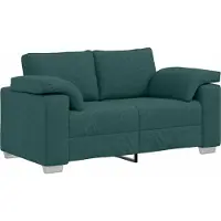 vidaXL Soffset 2 pcs Mörkgrön 219 x 77 x 82 cm tyg