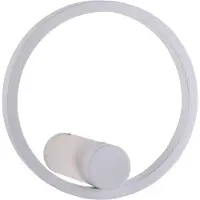 JUST LIGHT LED vägglampa Archie, dimbar, Vitt / opal, Vardagsrum / matsal, Metall, Modern, LED-vägglampa, vägglampa inomhus