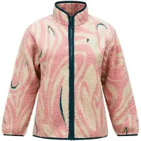 Peak Performance - Varumärken - W Graphic Pile Jacket Topo Swirl för UnisexUll - Storlek M - Rosa