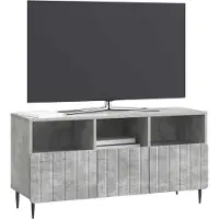 vidaXL TV-skåp med låda Betonggrå 102 x 34,5 x 50 cm Konstruerat trä