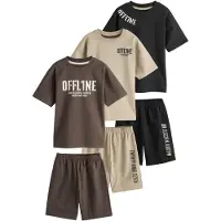 Next Pyjamas choklad / taupe / svart / vit