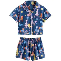 Next Pyjamas marinblå / gul / syrén / mörkorange