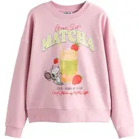 Next Sweatshirt ljusgrön / aprikos / rosa / röd