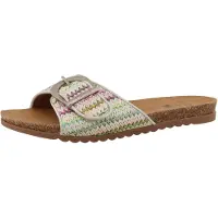 Mustang Pantolette 'Flat' blå / grön / lila / orange / rosa / off-white