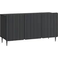vidaXL TV-skåp Svart 99 x 34,5 x 52 cm Konstruerat trä